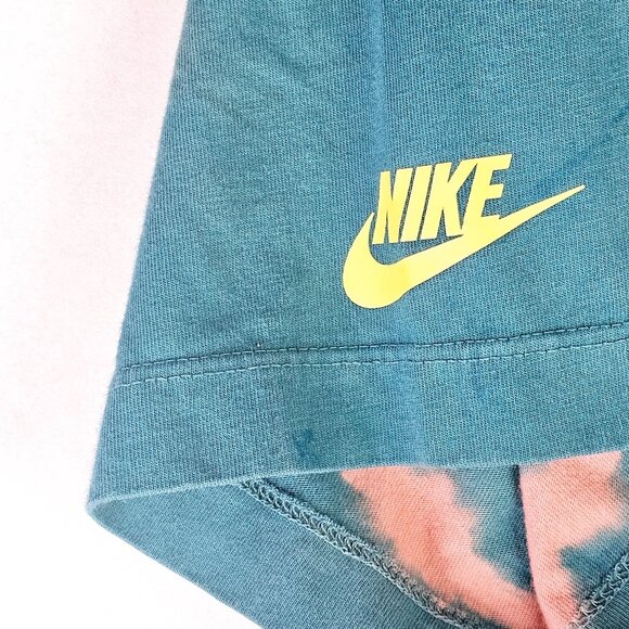 The Nike Tee, Tye Dye, Pink Blue Yellow, Digi Print Swoosh, Sz M - Picture 6 of 9